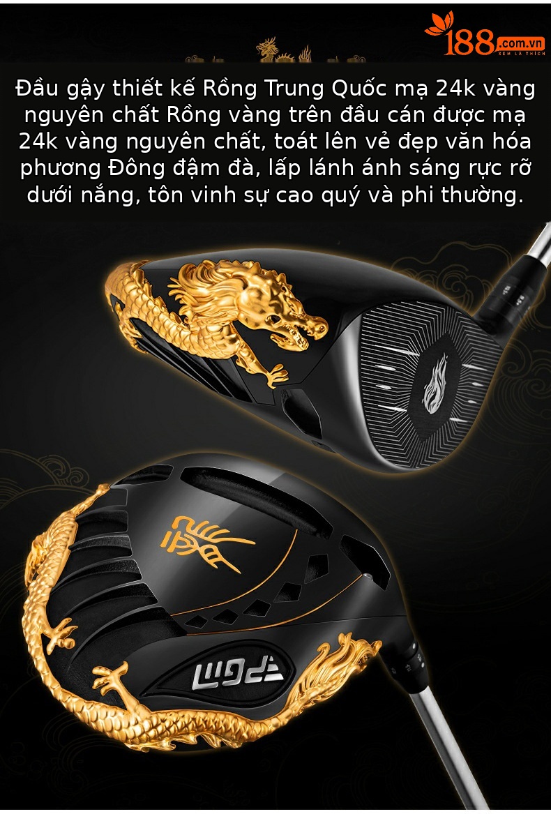 Gậy golf PGM số 1 gỗ hợp kim titan độ phục hồi cao phiên bản giới hạn — MG068 Black Gold #1 Wood-R cấp [độ phục hồi cao/lớp phủ vàng nguyên chất 24k/bề mặt thanh AI có khả năng chịu lỗi cao], MG068 Black Gold # Hạng gỗ số 1-SR [Độ phục hồi cao/Lớp phủ vàng nguyên chất 24k/Bề mặt thanh AI có khả năng chịu lỗi cao], MG068 Black Gold # Số 1 Gỗ-Cấp TS [Độ phục hồi cao/Lớp phủ vàng nguyên chất 24k/Bề mặt thanh AI có khả năng chịu lỗi cao] chi tiết 7