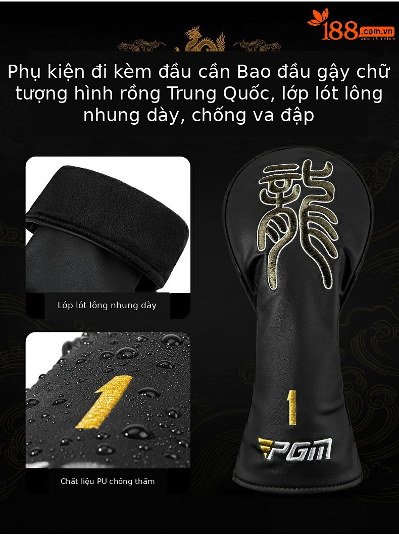Gậy golf PGM số 1 gỗ hợp kim titan độ phục hồi cao phiên bản giới hạn — MG068 Black Gold #1 Wood-R cấp [độ phục hồi cao/lớp phủ vàng nguyên chất 24k/bề mặt thanh AI có khả năng chịu lỗi cao], MG068 Black Gold # Hạng gỗ số 1-SR [Độ phục hồi cao/Lớp phủ vàng nguyên chất 24k/Bề mặt thanh AI có khả năng chịu lỗi cao], MG068 Black Gold # Số 1 Gỗ-Cấp TS [Độ phục hồi cao/Lớp phủ vàng nguyên chất 24k/Bề mặt thanh AI có khả năng chịu lỗi cao] chi tiết 11