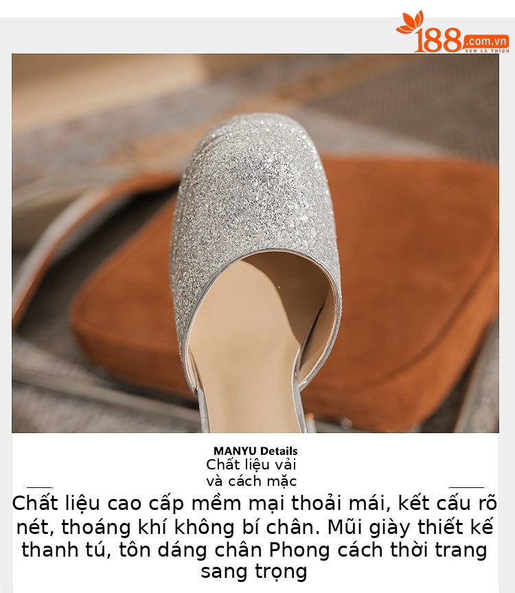 Giày cao gót nữ mũi vuông gót vuông rỗng hai lớp đế chống thấm nước siêu cao gót — Màu vàng chi tiết 4