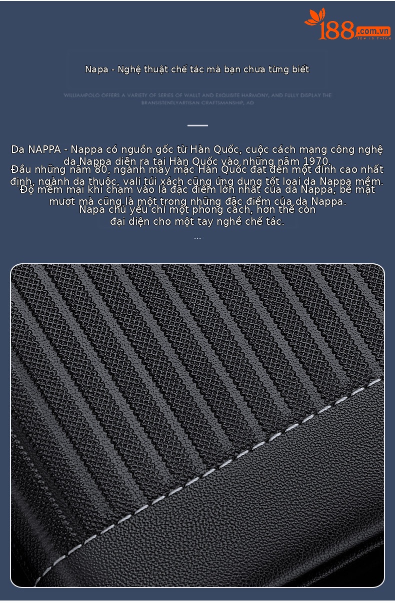 Ví card holder nam da thật Emperor Paul mỏng nhẹ đựng thẻ từ mini chi tiết 4