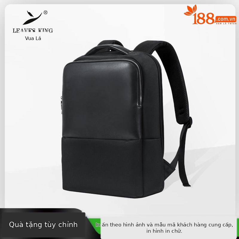Ba lô laptop doanh nhân cao cấp vải Oxford phối da microfiber