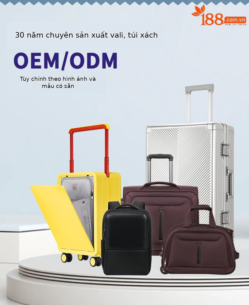Ba lô laptop doanh nhân cao cấp vải Oxford phối da microfiber chi tiết 1