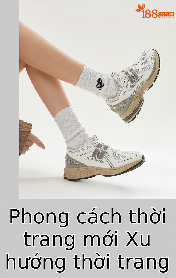 Giày chạy bộ nam thoáng khí phong cách mới Balance 1906R — Xám be 1906R chi tiết 10