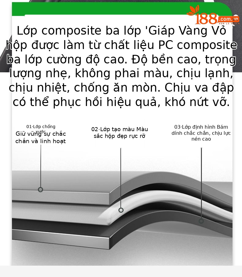 Vali PC đa năng dung tích lớn có khay đựng cốc, phù hợp mang lên máy bay (20 inch) — Hoa anh đào, Màu trắng, Xanh bạc hà, Đạn bạc chi tiết 9