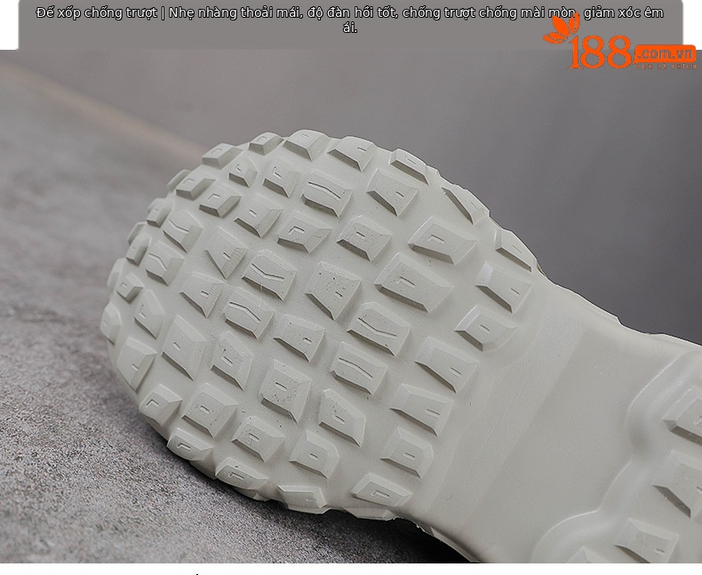 Giày sneaker chunky đế dày lưới thoáng khí xuân hè — Màu sâm panh chi tiết 7