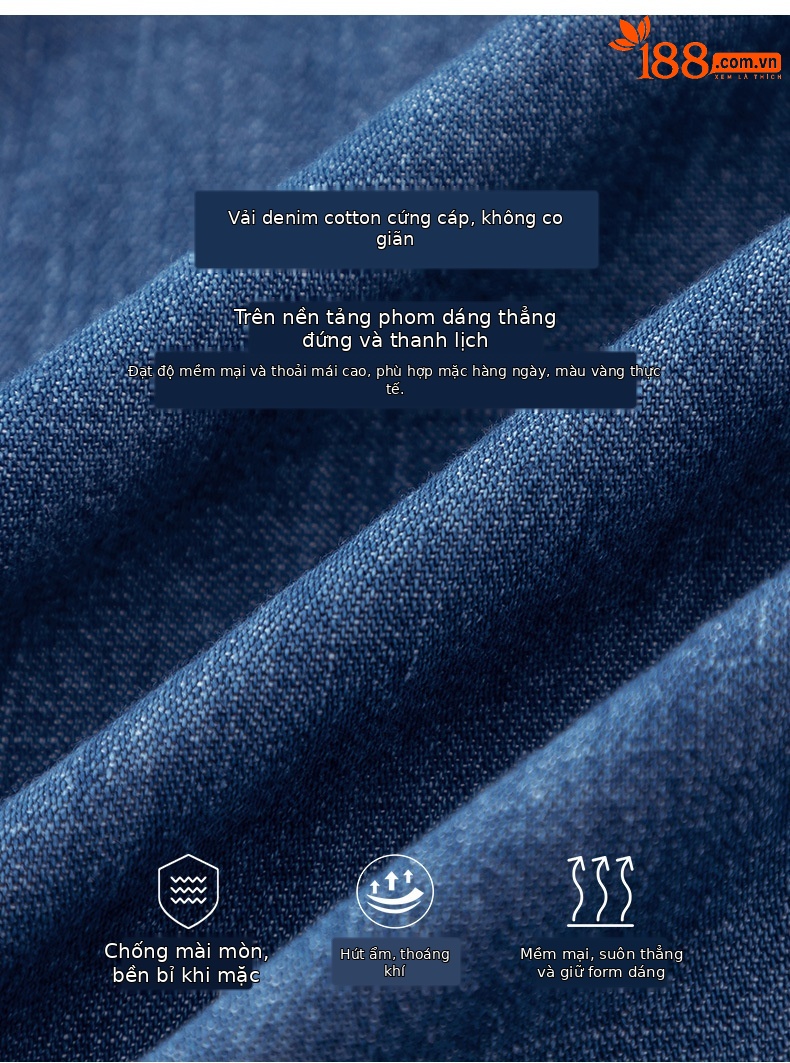 Áo sơ mi denim nữ dài tay phong cách Hàn Quốc, mặc lót hoặc mặc ngoài, tôn dáng gầy — Màu xanh lam chi tiết 5