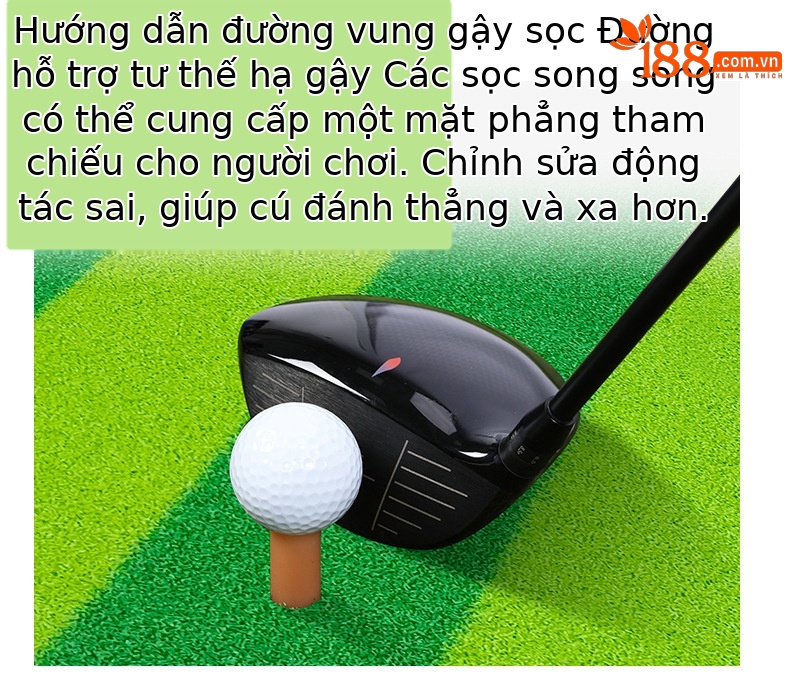 Thảm tập golf hỗ trợ dẫn hướng 1,2x1,5 m trong nhà và ngoài trời — 10mmEVA đáy chi tiết 6