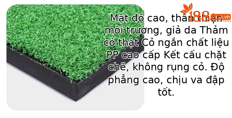 Thảm tập golf hỗ trợ dẫn hướng 1,2x1,5 m trong nhà và ngoài trời — 10mmEVA đáy chi tiết 9