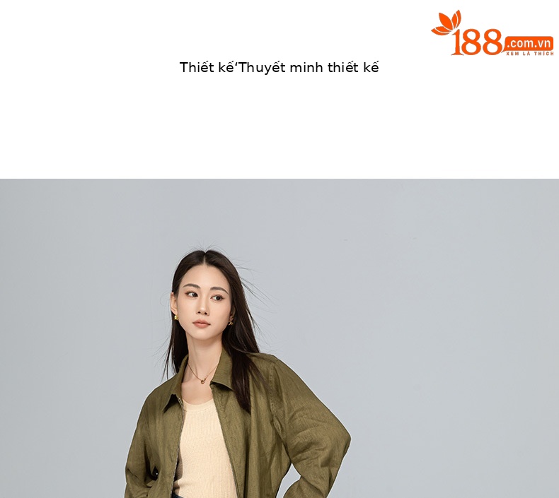Quần jean ống rộng nữ dáng suông chất Tencel linen dài chấm đất — Màu xanh lam chi tiết 7