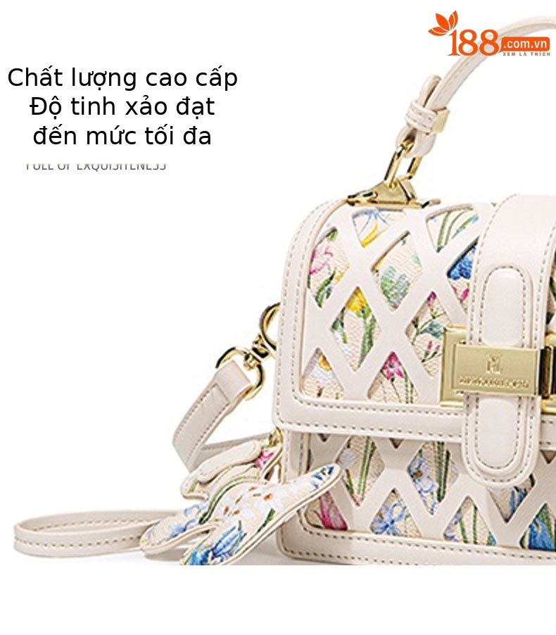 Túi đeo chéo nữ phong cách Ins vuông nhỏ cao cấp 2026 chi tiết 5