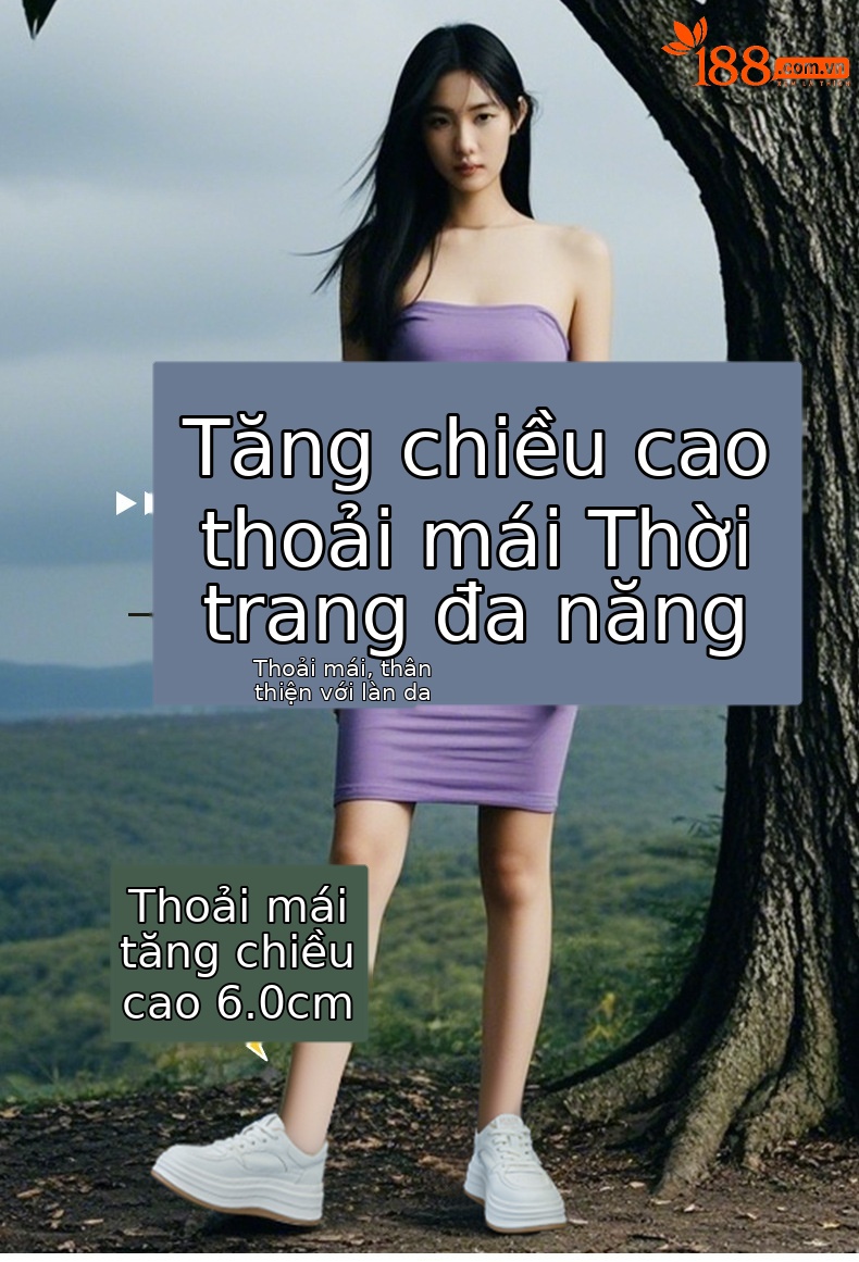 Giày thể thao nữ đế dày màu trắng mẫu mới xuân 2026, kiểu dáng hot trend mạng xã hội, thời trang đa năng — M2705 màu be, M2705 màu đen chi tiết 1