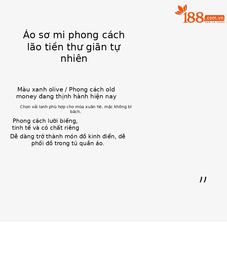 Áo sơ mi nữ vải lanh mỏng cổ polo tay dài rộng rãi phong cách xuân hè — Xanh ô liu chi tiết 4