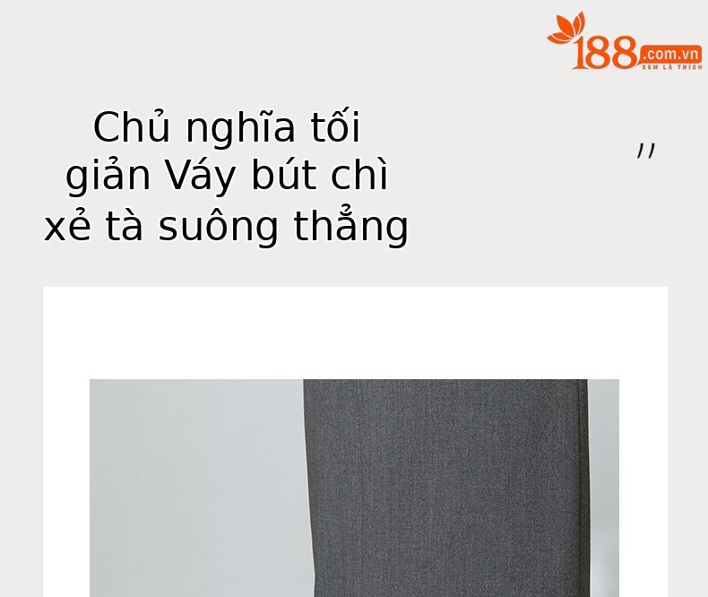 Váy midi len Tencel xám đậm xẻ tà ống suông đa năng — màu xám chi tiết 3