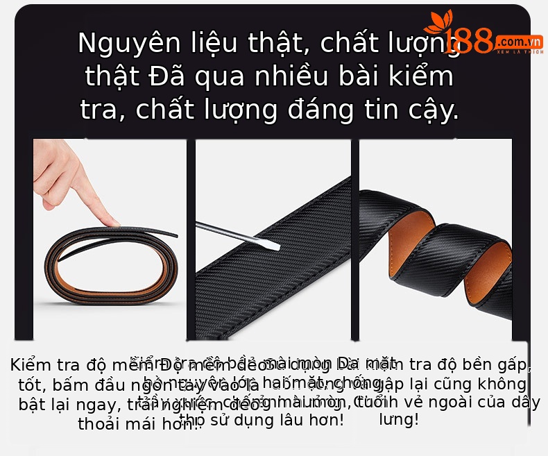 Thắt lưng da nam cao cấp khóa tự động Emperor Paul 2024 — 120cm, 130cm, 110cm, 125cm chi tiết 9