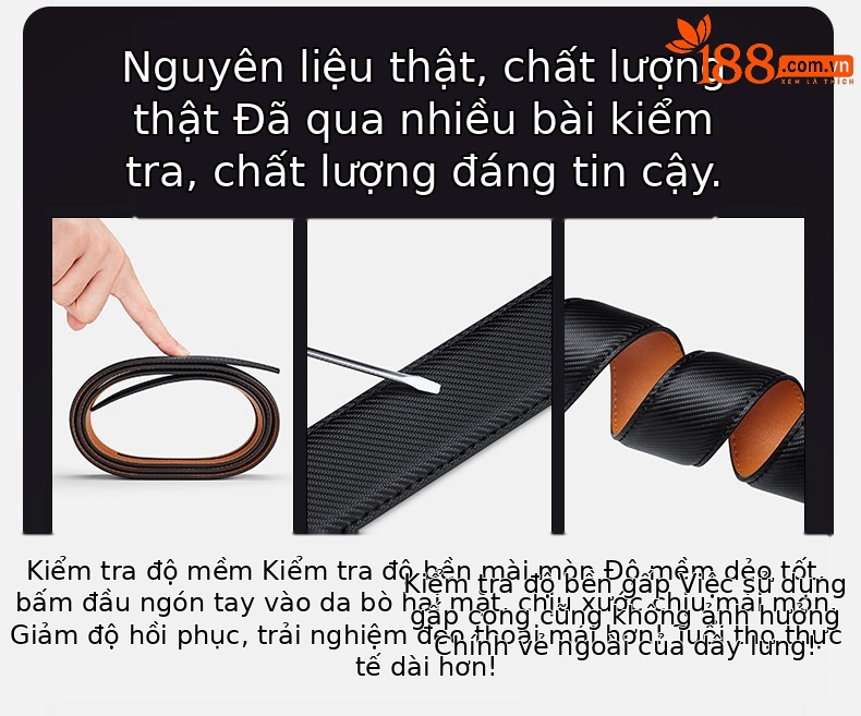 Thắt lưng da nam Emperor Paul cao cấp 2024 – phong cách công sở sang trọng — 120cm, 130cm, 110cm, 125cm chi tiết 9