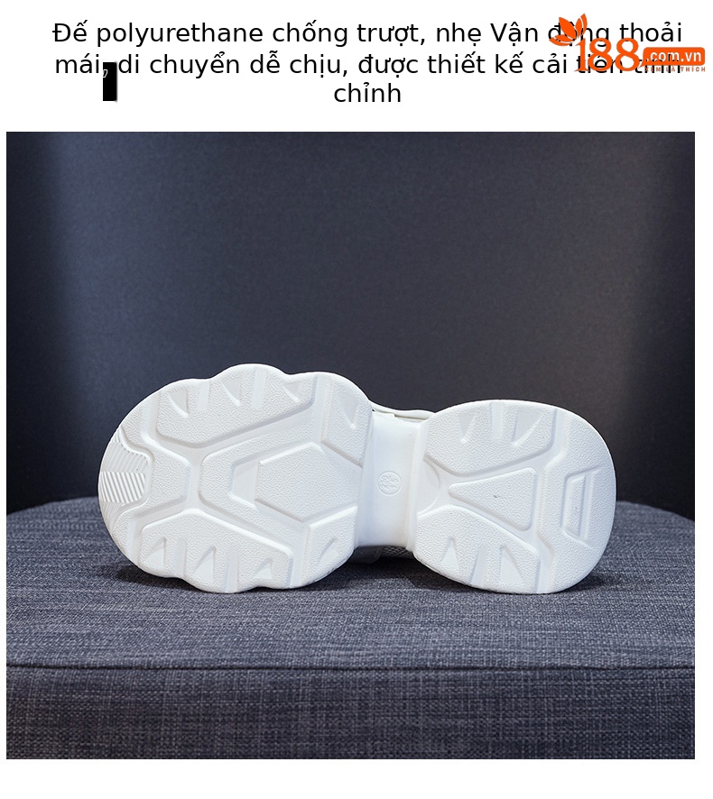 Giày sneaker nữ đế dày platform tăng chiều cao phong cách thể thao thời trang xuân hè 2026 — M2707 màu chì, M2707 màu be, M2707 màu đen chi tiết 9