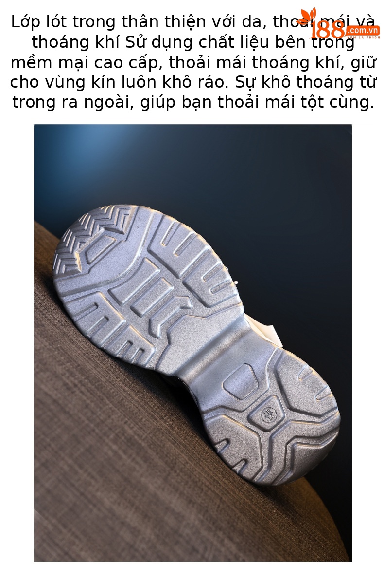 Giày sneaker nữ đế dày độn cao bên trong, phong cách bánh xốp mới mùa xuân — Màu đen chi tiết 9