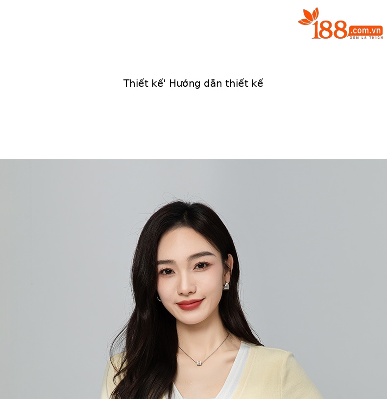 Áo cardigan cotton dệt kim cổ chữ V giả hai mảnh ngắn sành điệu — Màu vàng ngỗng chi tiết 9