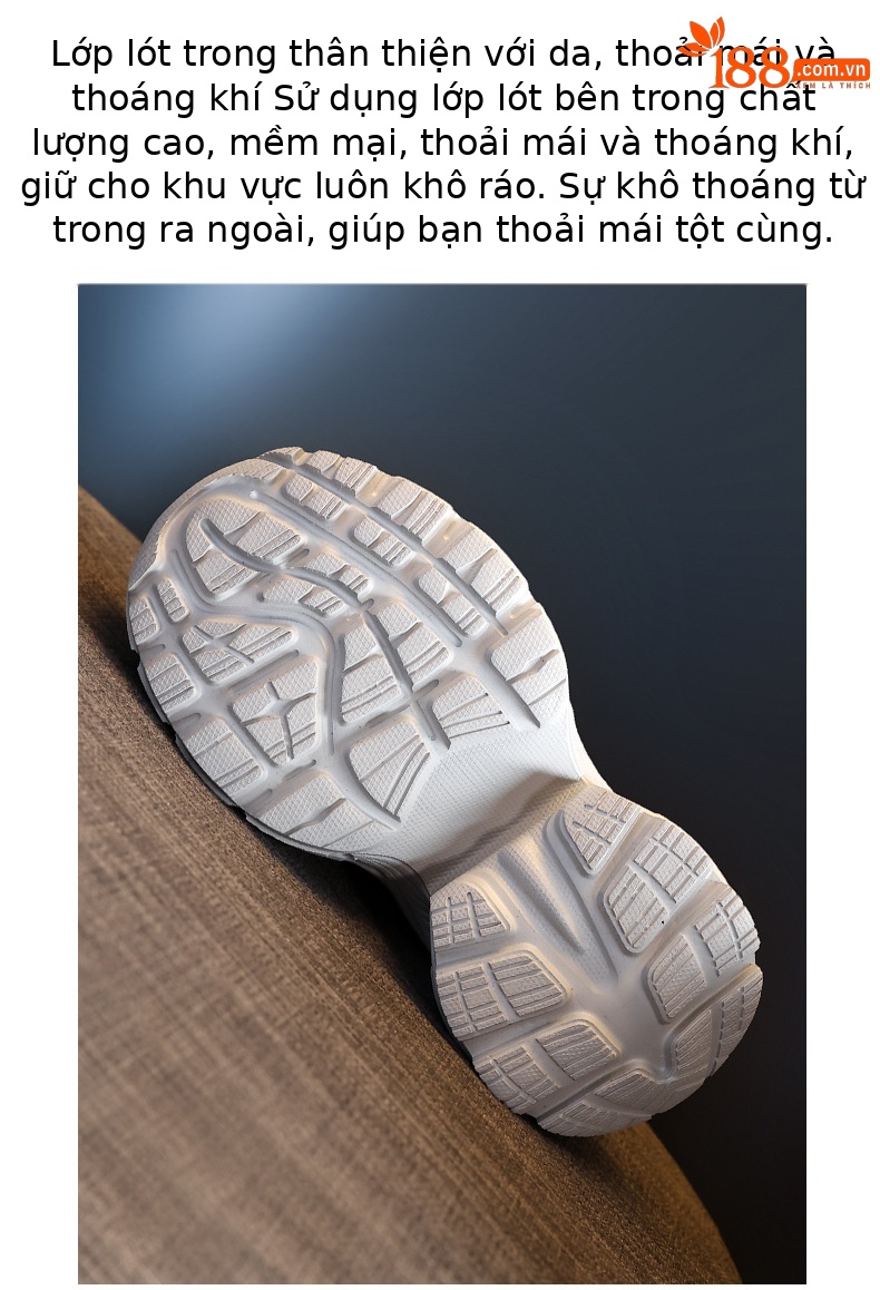 Giày sneaker nữ đế dày chunky mesh lưới thoáng khí, tăng chiều cao nhẹ nhàng — Màu trắng chi tiết 9