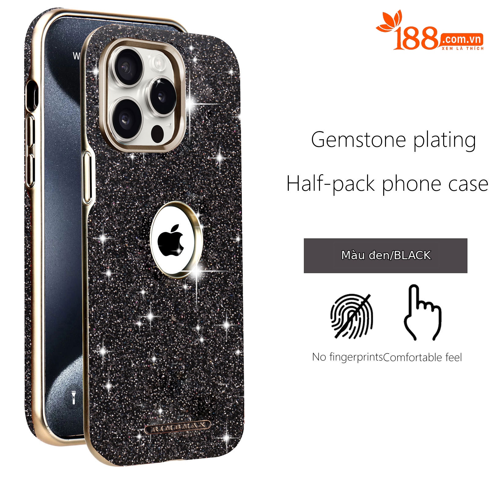Ốp lưng iPhone 16 Pro Max từ tính chống rơi, viền dày bảo vệ toàn diện, thiết kế sang trọng hồng long lanh — Nhãn lộn lấp lánh màu đen có tích hợp hút từ tính, Nhãn lộ màu xám lấp lánh có tích hợp hút từ tính, Nhãn lộ màu xanh lấp lánh với lực hút từ tính tích hợp, Nhãn lộ màu đỏ lấp lánh với lực hút từ tính tích hợp