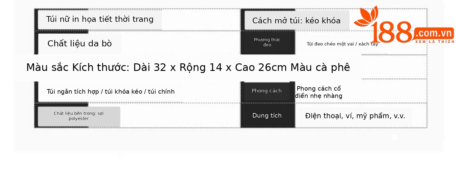 Túi tote nữ da thật đi làm dung tích lớn đeo vai kiểu mới xuân hè — Màu cà phê chi tiết 7