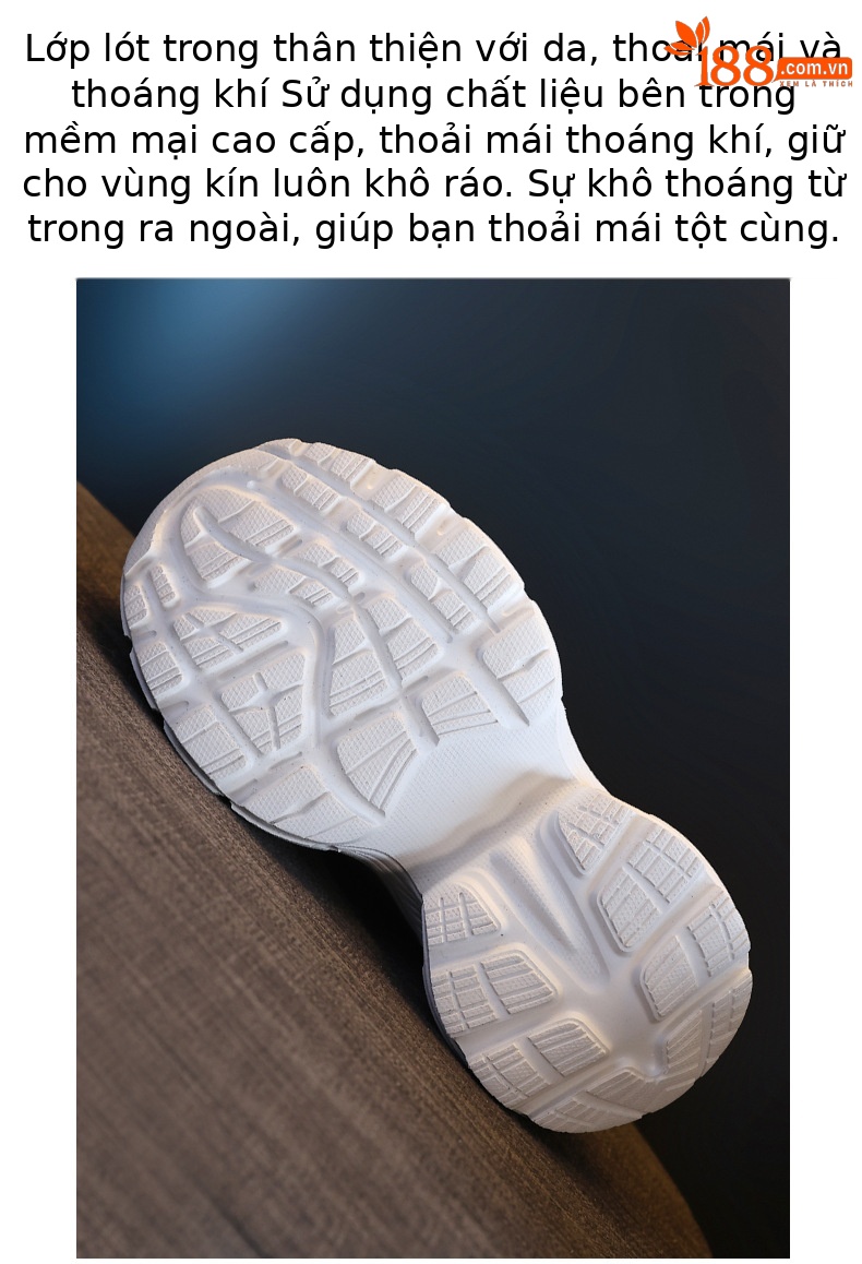 Giày sneaker chunky nữ đế dày tăng chiều cao HC3572 — Màu đen chi tiết 9