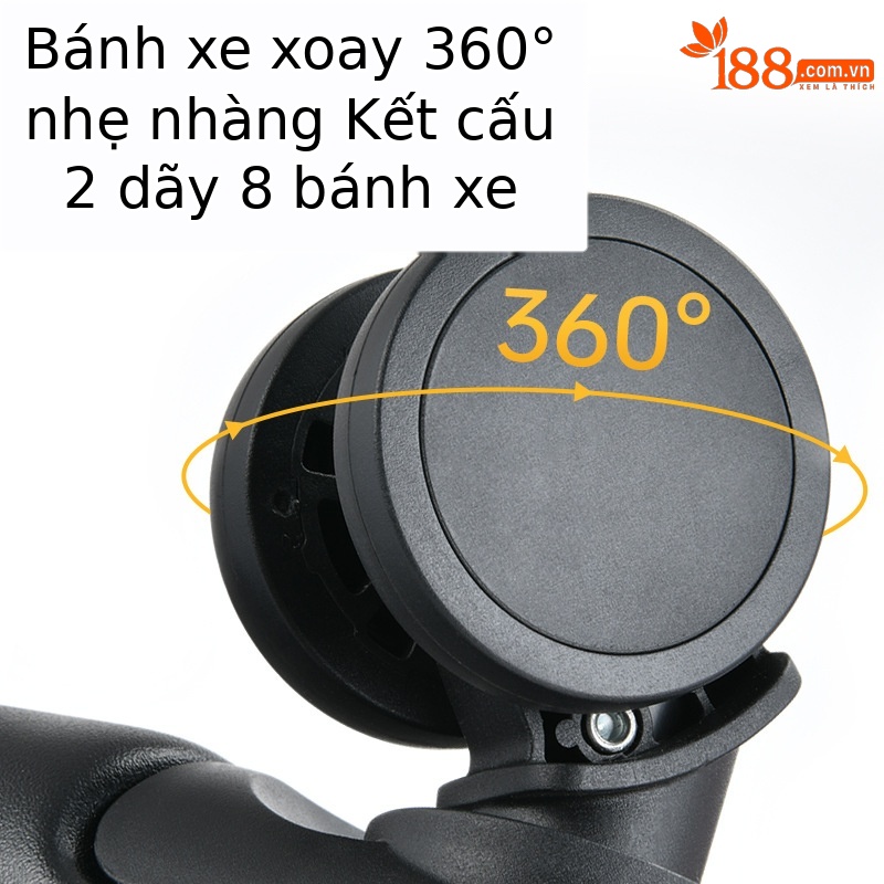 Vali vải Oxford siêu nhẹ mở rộng chịu mài mòn, size cabin 20 inch — Túi đựng xe đẩy màu bạc