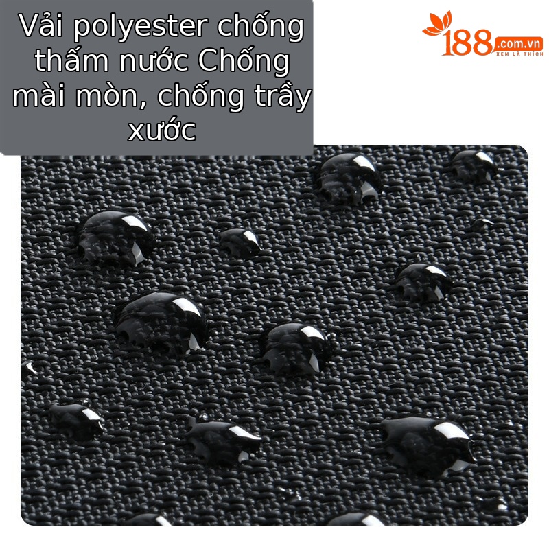 Vali vải Oxford chống nước MGB kéo tay du lịch công sở 20 inch — Túi đựng xe đẩy màu đen
