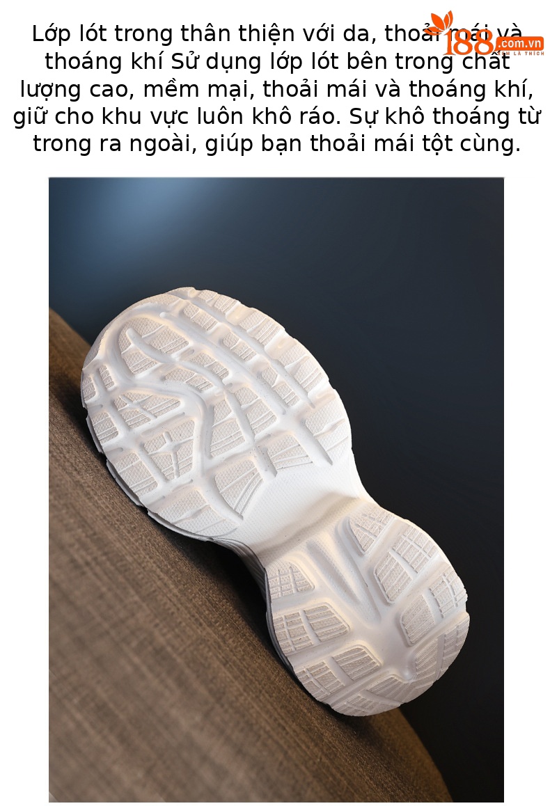 Giày thể thao nữ đế dày tăng chiều cao lưới thoáng khí phong cách chunky — Màu trắng chi tiết 9