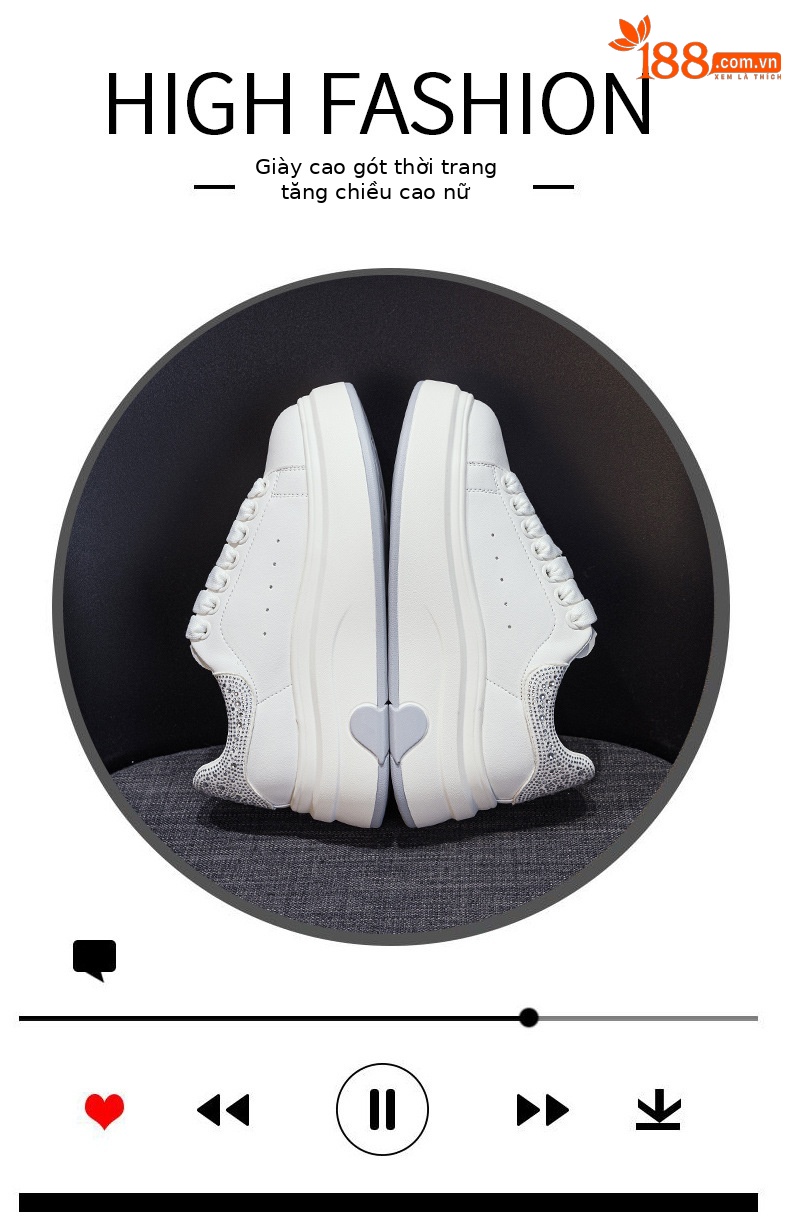 Giày sneaker nữ đế dày kiểu Hàn Quốc hình trái tim, cổ thấp, phong cách thời trang mùa xuân 2026 — M2806 màu đỏ, M2806 màu be, M2806 màu đen chi tiết 5