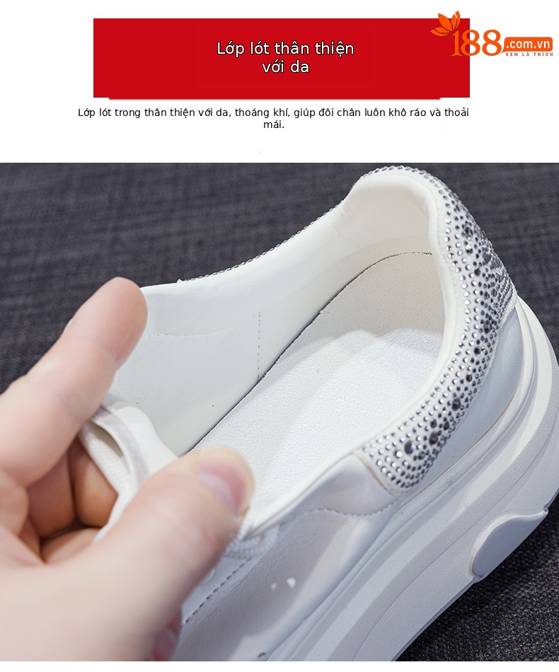 Giày sneaker nữ đế dày kiểu Hàn Quốc hình trái tim, cổ thấp, phong cách thời trang mùa xuân 2026 — M2806 màu đỏ, M2806 màu be, M2806 màu đen chi tiết 8