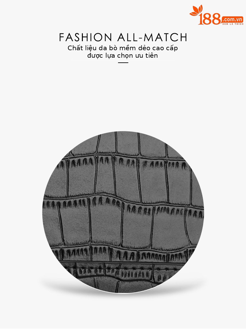 Ví mini nữ da thật Emperor Paul nhỏ gọn, đựng thẻ và tiền xu, phong cách tối giản chi tiết 8