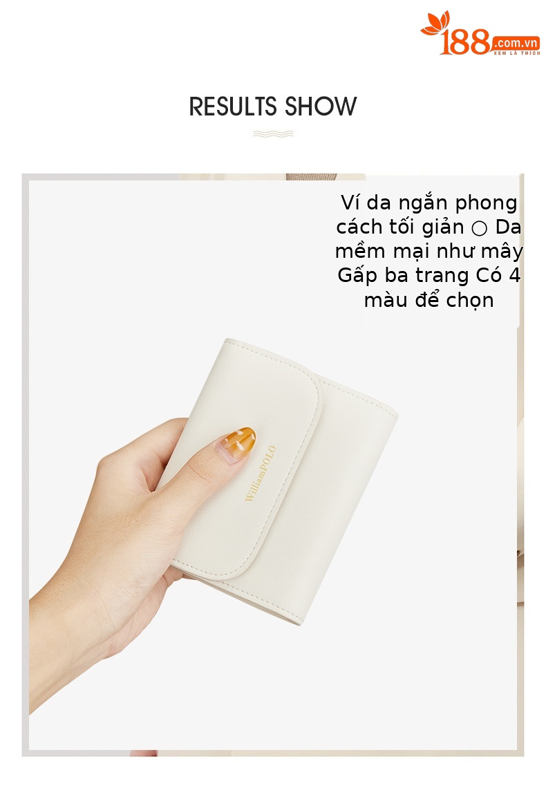 Ví cầm tay nữ da thật mini 2025 thương hiệu Hoàng Paul kiểu dáng đơn giản chi tiết 2