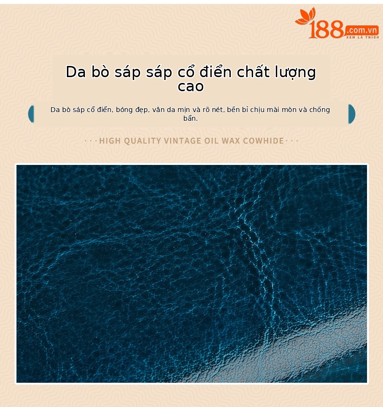 Ví cầm tay nữ da thật dáng dài cổ điển dung tích lớn đeo chéo chi tiết 3