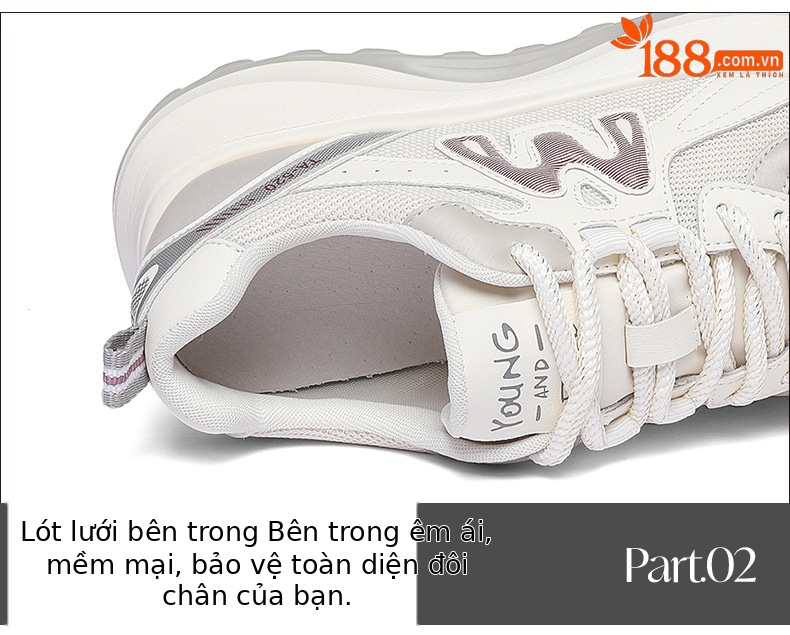 Giày sneaker nữ da thật kiểu waffle đế dày lưới thoáng khí mùa xuân hè 2026 — Trà sữa 7055, 7055 màu xám chi tiết 17