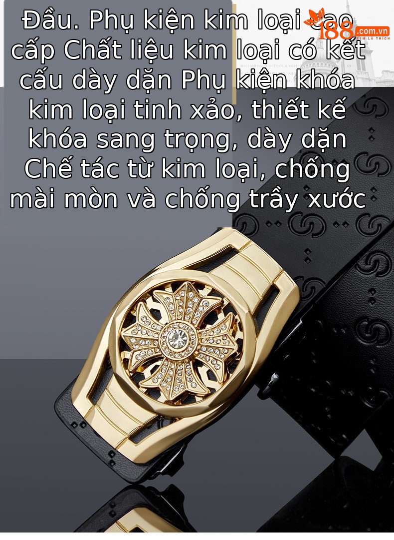 Thắt lưng nam da cao cấp thương hiệu Hoàng đế Paul mẫu mới 2025 phong cách thời trang — 120cm, 130cm, 110cm, 125cm chi tiết 9