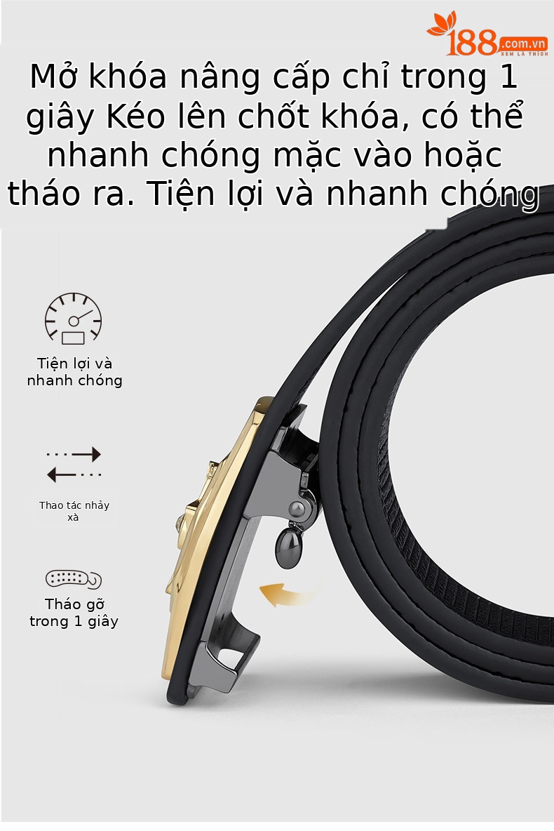 Thắt lưng nam da cao cấp thương hiệu Hoàng đế Paul mẫu mới 2025 phong cách thời trang — 120cm, 130cm, 110cm, 125cm chi tiết 8