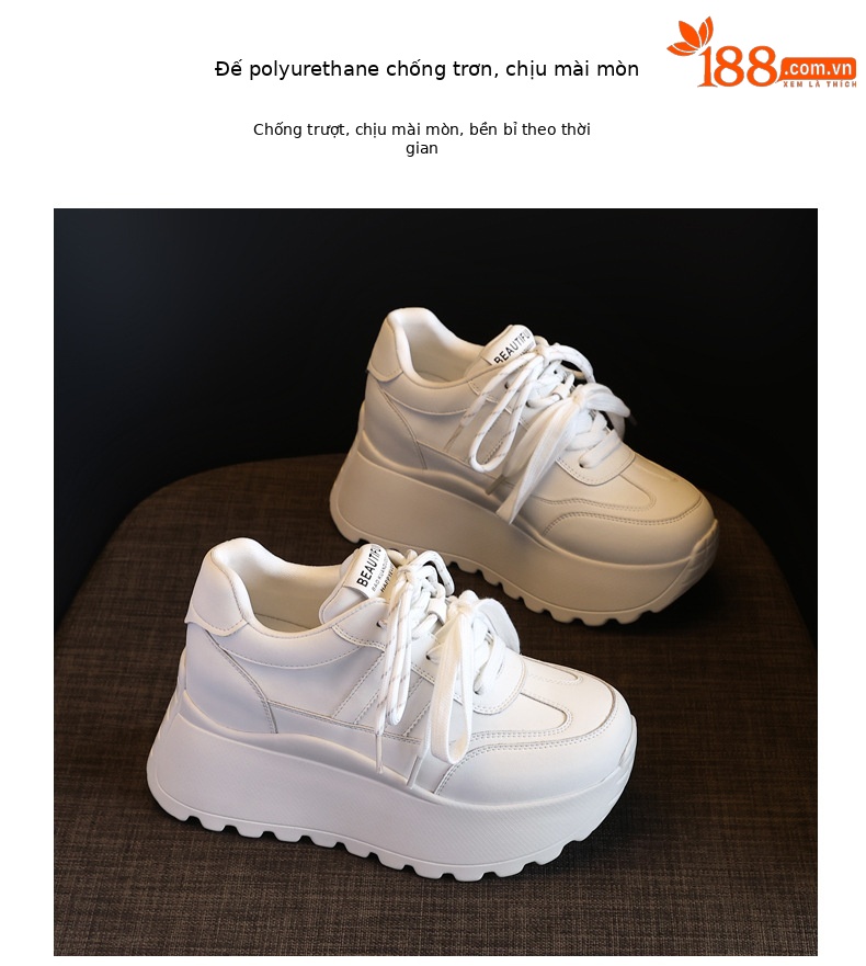 Giày sneaker nữ đế dày phong cách Forrest Gump HC3570 — Màu trắng chi tiết 10