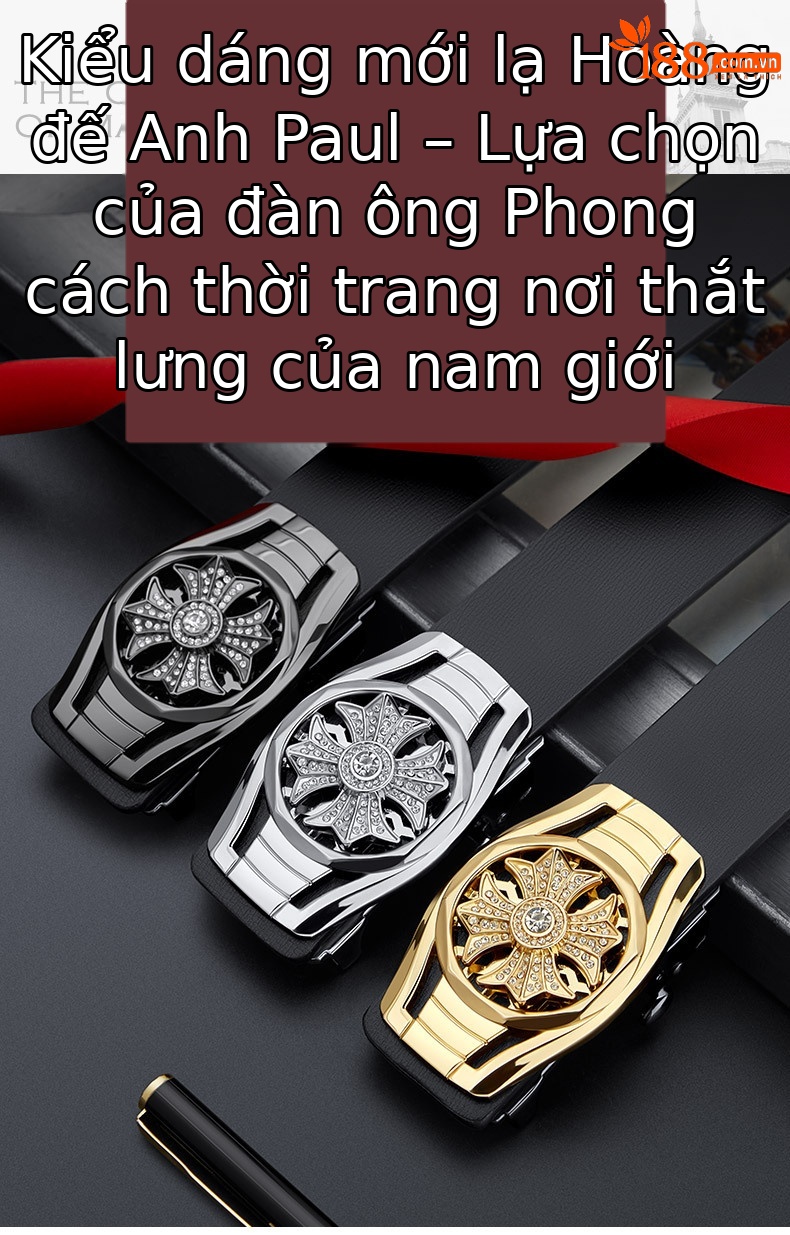 Thắt lưng da nam cao cấp Paul hoàng đế mẫu mới 2025 phong cách thời trang công sở — 120cm, 130cm, 110cm, 125cm chi tiết 2
