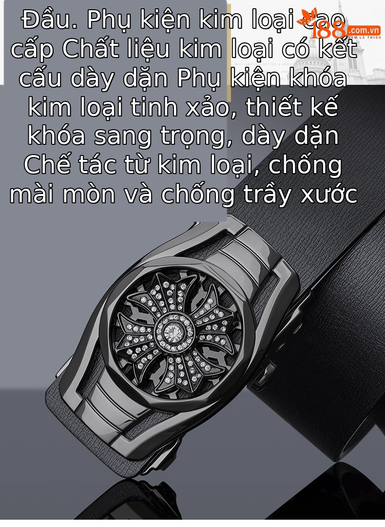 Thắt lưng da nam cao cấp Paul hoàng đế mẫu mới 2025 phong cách thời trang công sở — 120cm, 130cm, 110cm, 125cm chi tiết 9