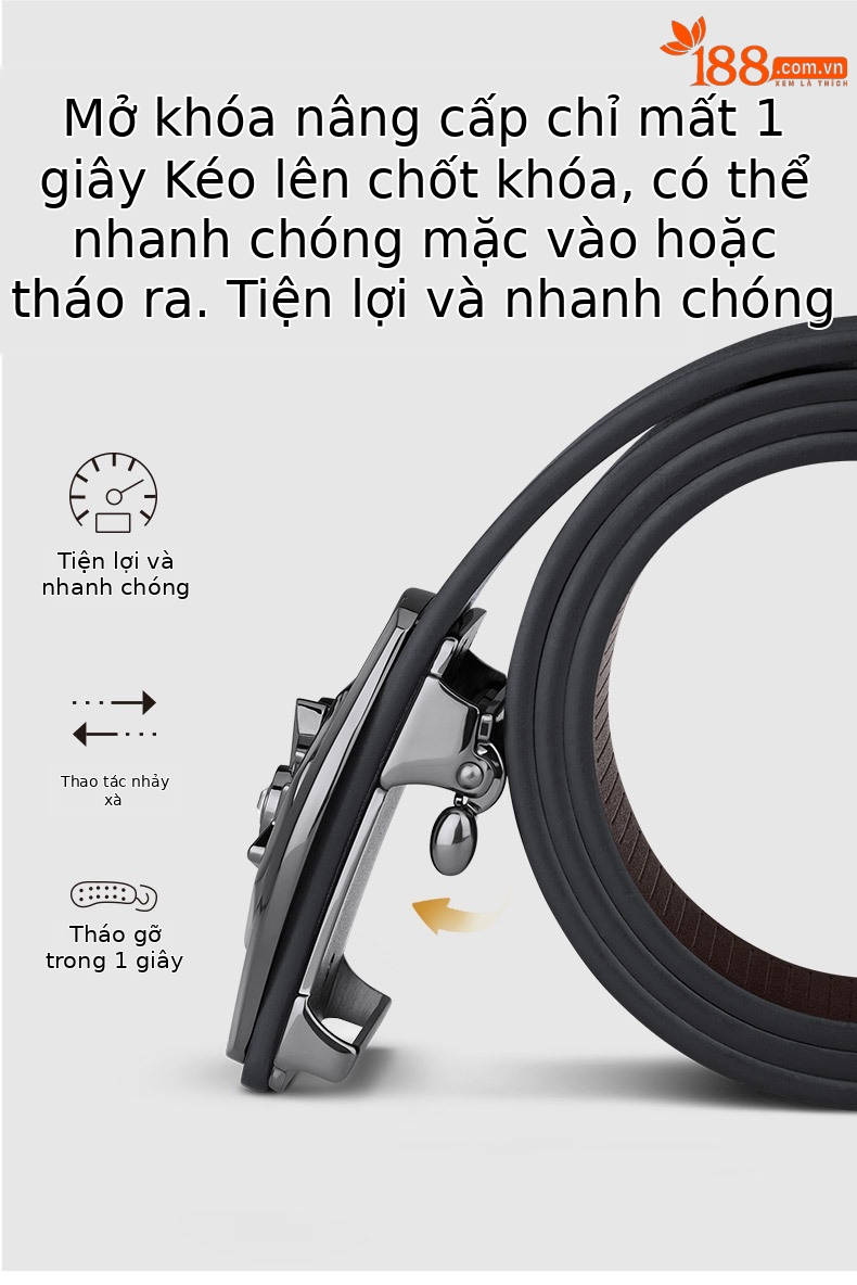 Thắt lưng da nam cao cấp Paul hoàng đế mẫu mới 2025 phong cách thời trang công sở — 120cm, 130cm, 110cm, 125cm chi tiết 8