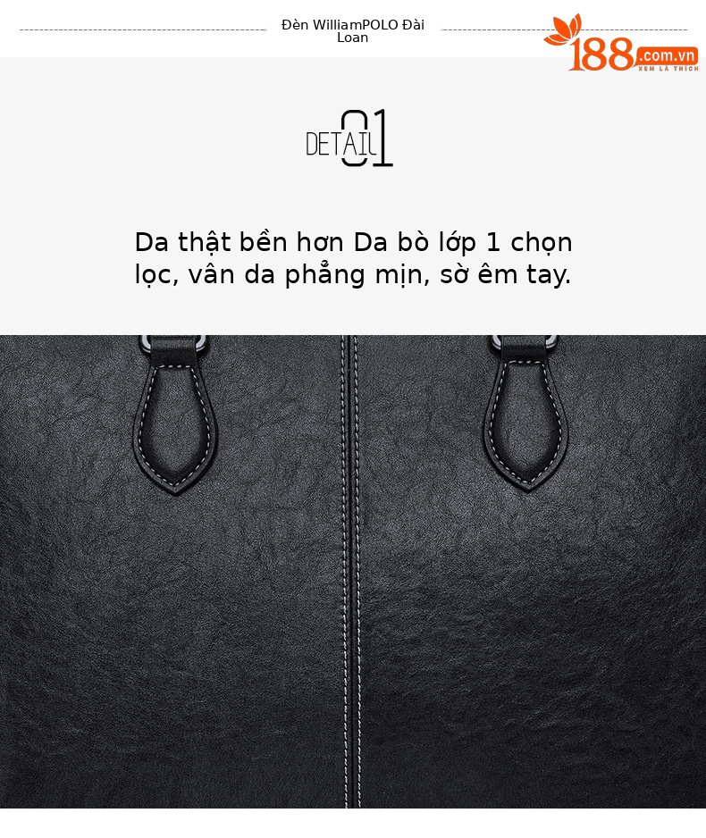 Cặp da bò công sở Emperor Paul đựng laptop nhiều ngăn chi tiết 6