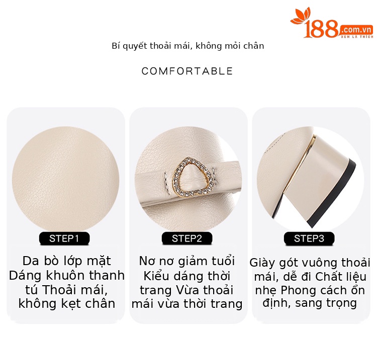 Giày da nữ mũi nhọn miệng nông gót thấp đế dày — Màu đen chi tiết 5
