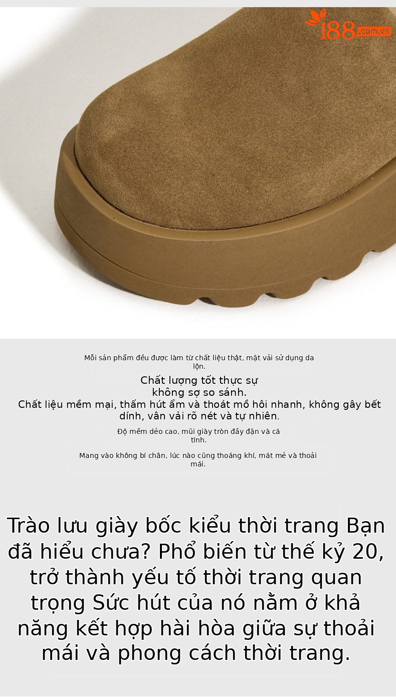 Dép sandal nữ quai chữ V đế dày phong cách Birkenstock — Lạc đà, Ka ki chi tiết 7