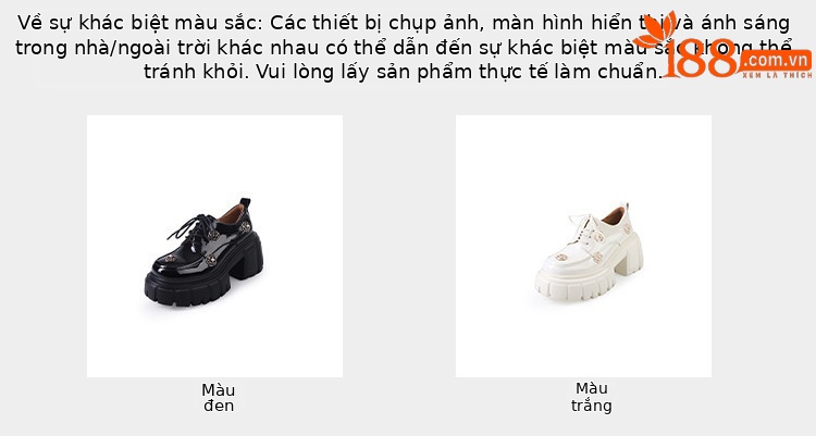 Giày da lười cao gót nữ mũi tròn bít, da sáng chế, đính rhinestone, dây buộc, gót 9 cm — Màu đen, Màu trắng chi tiết 3