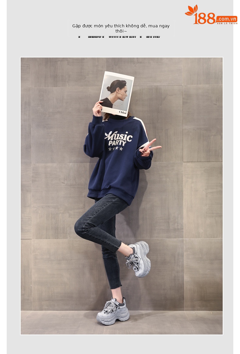 Giày sneaker nữ đế dày tăng chiều cao, mặt lưới thoáng khí, phong cách bánh xốp — Màu be chi tiết 6