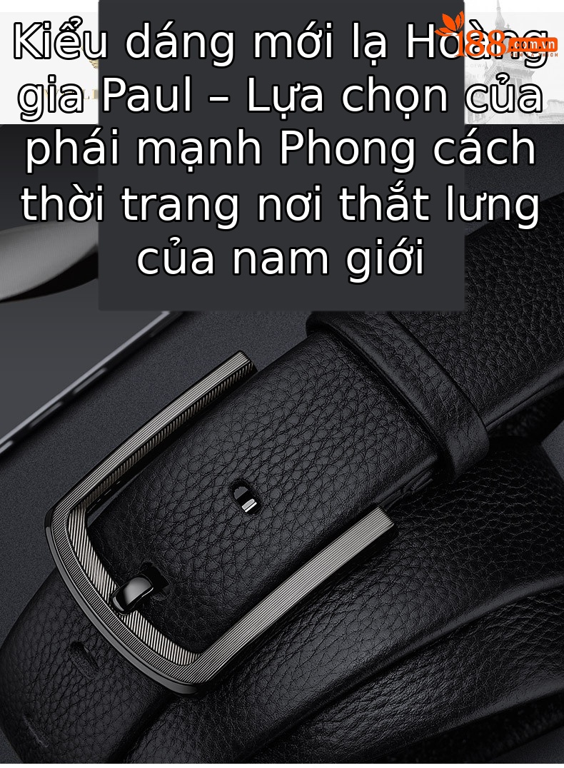 Thắt lưng da nam khóa kim da bò cao cấp phong cách công sở 2025 — 120cm, 130cm, 110cm, 125cm chi tiết 2