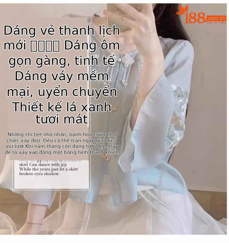 Bộ áo váy thêu cải tiến phong cách Trung Hoa mùa hè, phong cách quốc gia mát mẻ — Chân váy áo phong cách Trung Quốc chi tiết 1