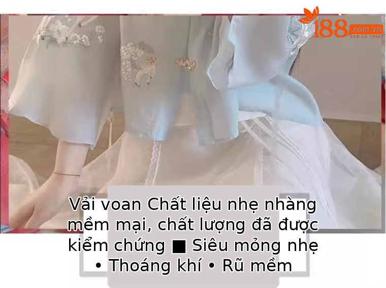 Bộ áo váy thêu cải tiến phong cách Trung Hoa mùa hè, phong cách quốc gia mát mẻ — Chân váy áo phong cách Trung Quốc chi tiết 10