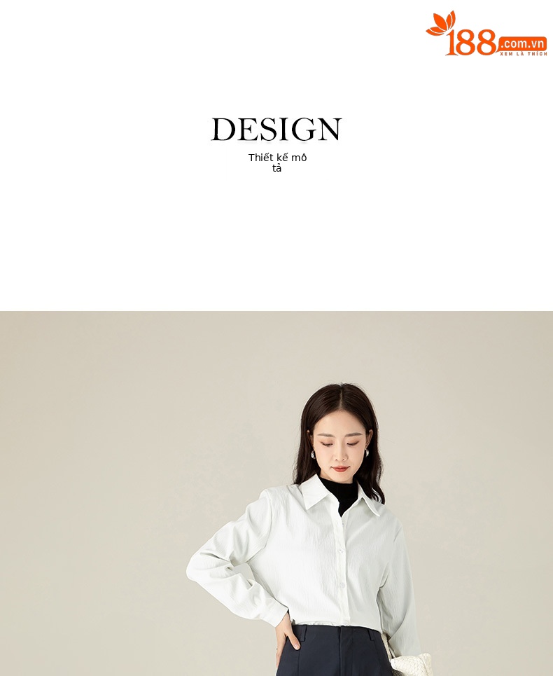 Quần harem nữ ống rộng lưng cao dài 9 phần chất liệu cotton Tencel — Màu xám be chi tiết 9